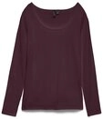 Vero Moda Langarmshirt VMMAXI MY LS SOFT UNECK NOOS Baumwollmischung, slim fit