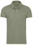 Poloshirt TRIGEMA "TRIGEMA Slim Fit Poloshirt aus DELUXE-Piqu&eacute;", Damen, Gr. M, gr&uuml;n