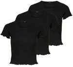 ONLY T-Shirt Damen T-Shirt 3er Pack Polyester (Packung, 3er Pack)
