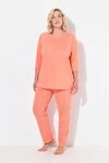Ulla Popken Pyjama Schlafanzug Punkte Rundhalsausschnitt 3/4-Arm