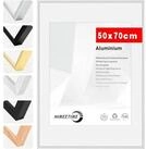LuxusKollektion Bilderrahmen Bilderrahmen 50x70 Silber Metallrahmen Alu, Silber