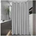 LuxusKollektion Duschvorhang Duschvorhang 120x200 Grau Textil Anti-Schimmel