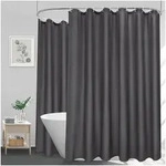 LuxusKollektion Duschvorhang Duschvorhang 300x200 Wasserdicht Dunkelgrau H200 x...