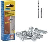 Rapid Hohlraumd&uuml;bel Metall Hohlraumd&uuml;bel 6-16mm 10 Stk Set mit Bohrer...