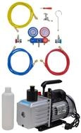 vidaXL Klimamesser Vakuumpumpe 100 L/min 2-Wege-Verteiler-Manometer Klimaanlagen