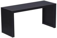 relaxdays Sitzbank Minimalistische Sitzbank aus Bambus, schwarz, XL