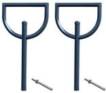 TRUTZHOLM Fahrradst&auml;nder 2 x Fahrradanlehnb&uuml;gel 118 x 56 cm Stahl &Oslash; 60 mm zum