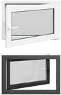 vidaXL Fenster Kellerfenster Innenseite Farbe Wei&szlig; RISOR 90 x 50 cm, (1 St)