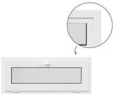 vidaXL Fenster Kellerfenster Innenseite Farbe Wei&szlig; RISOR 105 x 45 cm, (1 St)