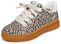 Sneaker SKECHERS "COURTSIDE-NATURE GIRLZ", Damen, Gr. 41, bunt (natur, leo), Textil,