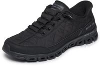 Slip-On Sneaker SKECHERS "GLIDE-STEP", Damen, Gr. 35, schwarz, Synthetik, Textil,