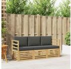 vidaXL Gartenlounge-Set vidaXL Sofagarnituren Massivholz Akazie