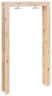 vidaXL Gartendusche 137 x 23 x 226 cm Gartendusche Outdoor-Dusche Natur...
