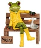 formano Dekofigur Froschhausen, H&ouml;he: 13cm, Farbe: Gr&uuml;n, Motiv: Frosch