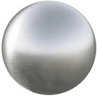 vidaXL H&auml;ngedekoration Geb&uuml;rsteter Ball &Oslash; 20 cm Silber Edelstahl 201 (1 St)