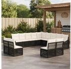 vidaXL Loungeset vidaXL Gartensofa-set 13 stk. Schwarz Poly-Rattan