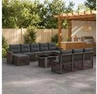 vidaXL Gartenlounge-Set vidaXL Gartensofa-set 11 stk. Grau und Dunkelgrau...
