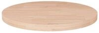 vidaXL Tischplatte Runde Tischplatte &Oslash;50x2,5 cm Unbehandeltes Massivholz Eiche...