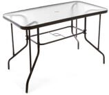 VCM Gartentisch Balkontisch Glaso H. 72 x B. 60 x T. 110 cm, Bistrotisch mit