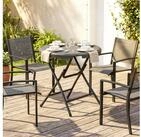 Outsunny Gartentisch Klapptisch rutschfest Buffettisch Campingtisch Schwarz