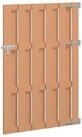 vidaXL Gartentor 100 x 150 cm Gartentor 100x150 cm WPC und Aluminium Braun
