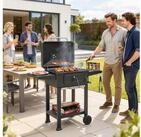 Outsunny Holzkohlegrill Holzkohlegrill mit Deckel Thermometer, Kohlegrillwagen...