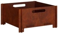 vidaXL Feuerstelle Feuerstelle Rostoptik 40 x 40 x 20 cm Wetterfeststahl, (1-St)