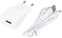 MaXlife Maxlife MXTC-01 Ladeger&auml;t 1x USB 1A wei&szlig; + USB-C Kabel