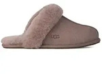UGG W SCUFFETTE II Clog Hausschuh, Schlupfschuh mit Fellimitat-Kragen...