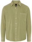 BOSS ORANGE Langarmhemd Relegant_6_M aus weichem Cord, Regular Fit, Logo-Stickerei