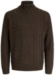 Jack & Jones Strickpullover JPRBLUCALLUM CABLE KNIT HALF ZIP Materialmix,...
