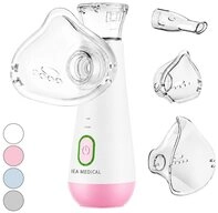 IEA Medical Inhalationsger&auml;t pink f&uuml;r Erwachsene & Kinder, leise & USB-C,...