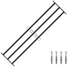 vidaXL Fensterschutzgitter, Fenstergitter Schwarz 174 x 45 cm...