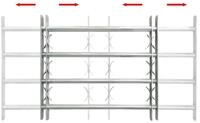 vidaXL Fensterschutzgitter, Fenstergitter Verstellbar mit 4 Querst&auml;ben...