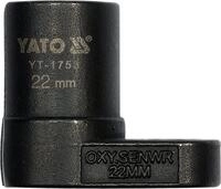 Yato Werkzeugset Lambdasonden-Schl&uuml;ssel 22 mm, 1/2 Zoll
