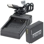 AccuCell Akku und Ladeger&auml;t Powerset kompatibel f&uuml;r Panasonic DMW-BLG10,...