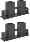 vidaXL Kaminholzregal 34 x 10 x 15 cm Hilfsmittel f&uuml;r Holzstapel 2er Set...