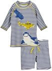Shirt & Shorts BLUE SEVEN, Jungen, Gr. 92 (98), bunt (ultramarin), Jersey,
