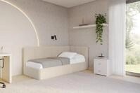 ALTDECOR Jugendbett DEXY (Jugendbett mit Bettkasten und Lattenrost, Polsterbett mit