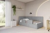 ALTDECOR Jugendbett NORY (Jugendbett mit Bettkasten und Lattenrost, Polsterbett...