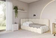 ALTDECOR Jugendbett AVRY (Jugendbett mit Bettkasten und Lattenrost, Polsterbett ohne