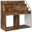 vidaXL Kinderregal 72,5 x 29,5 x 69 cm Kinderregal Ger&auml;ucherte Eiche...