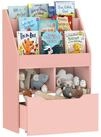 HOMCOM Kinderregal Kinder B&uuml;cherregal mit Schublade, 3 Ablagef&auml;chern,