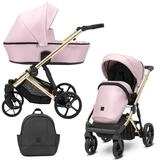 KUNERT Kombi-Kinderwagen ARIZO PREMIUM 2 n1 &Ouml;ko-Leder Kinderwagen mit goldenem