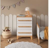 VitaliSpa&reg; Kommode Malia, Wei&szlig;/Artisan, 60 x 88 cm mit 3 Schubladen (1 St)