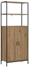 vidaXL Highboard Highboard Artisan-Eiche 40 x 33 x 161 cm Holzwerkstoff (1 St)