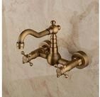 LuxusKollektion K&uuml;chenarmatur Wasserhahn Messing Wandhalterung Hochbogen drehbar