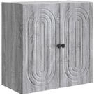 vidaXL H&auml;ngeschrank 59 x 31 x 60 cm H&auml;ngeschrank Wandschrank Grau Sonoma...