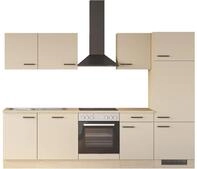 Flex-Well K&uuml;che Creso, Breite 280 cm, wahlweise mit E-Ger&auml;te und Sp&uuml;le in