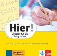 H&ouml;rspiel-CD Hier! Vorkurs f&uuml;r Zweitschriftlernende, 3 Audio-CDs